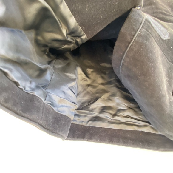 Zara Woman Military Band Jacket Black Velvet Structured Ribbed Cuffs Size Large - Picture 7 of 13